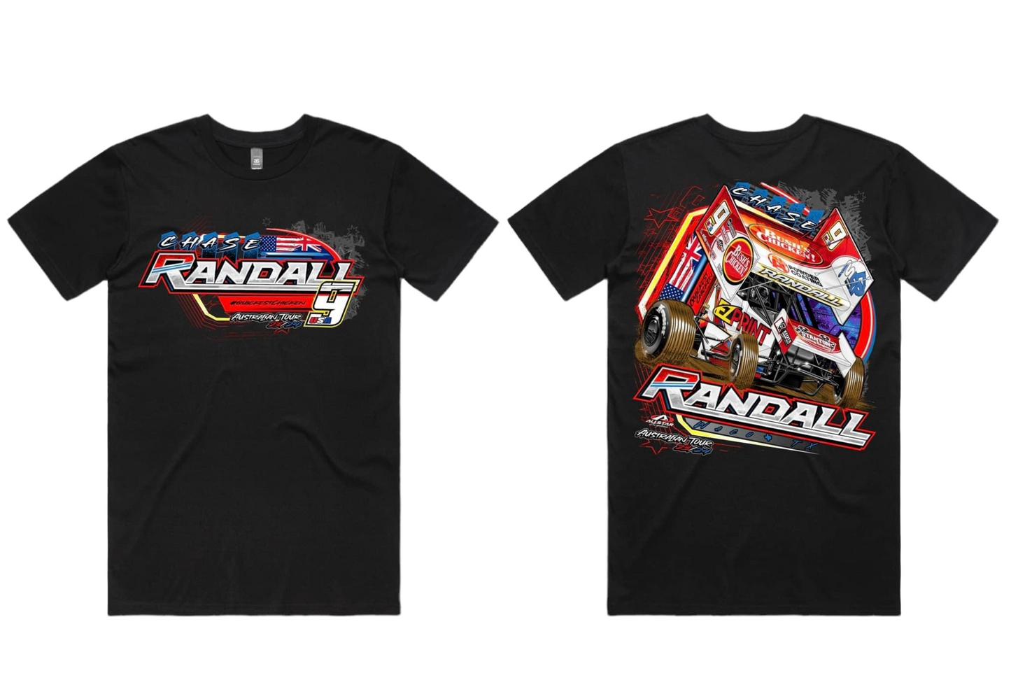 USA9 Australia Black T-Shirt