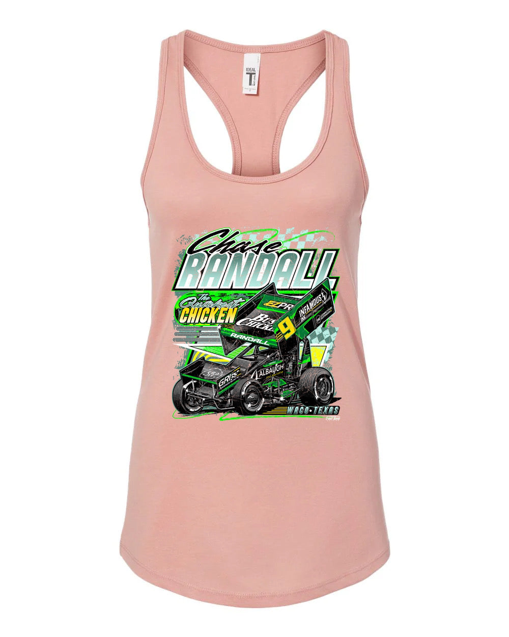 RETRO LADIES TANK TOP DESERT PINK