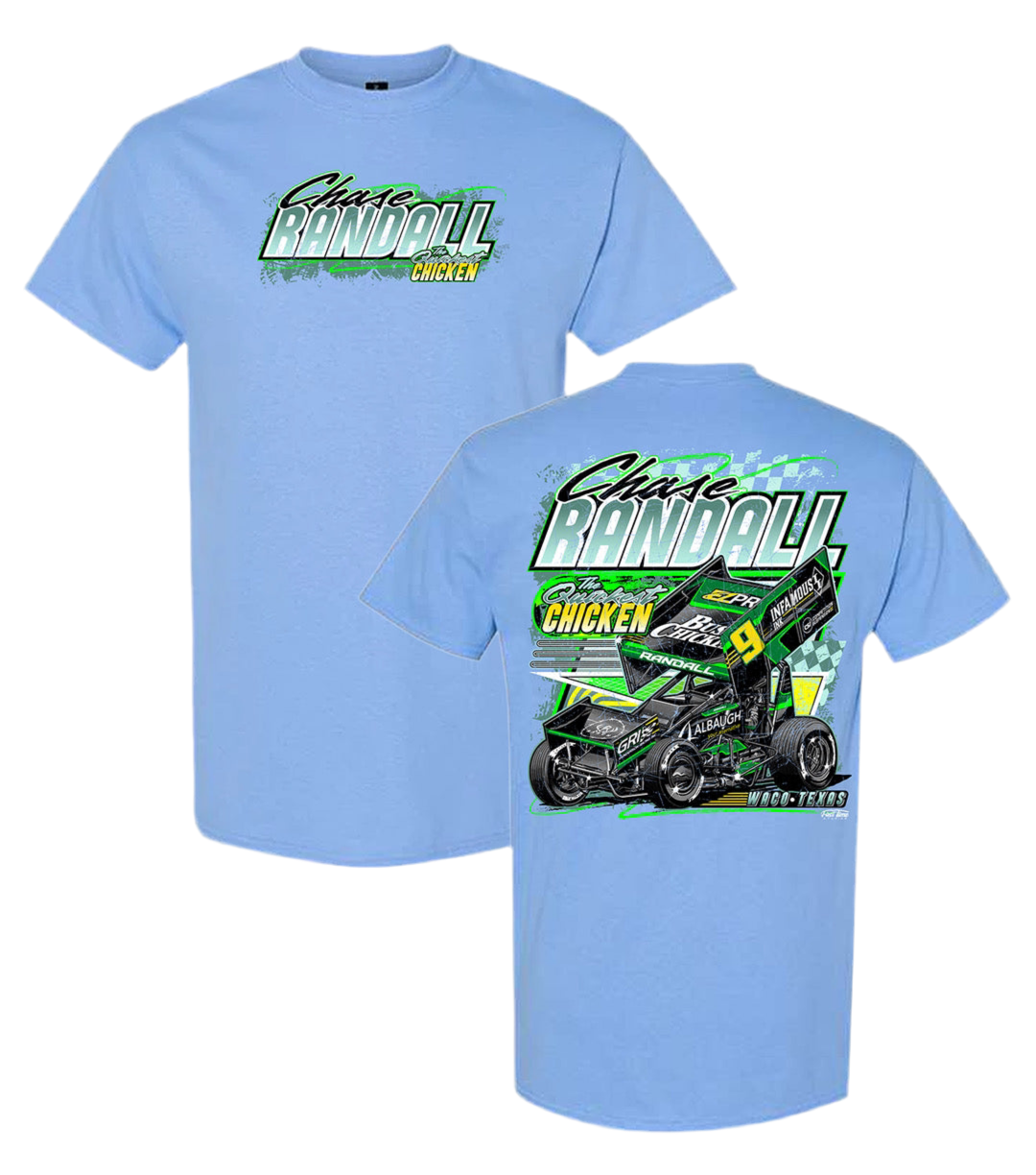 RETRO T-SHIRT CAROLINA BLUE