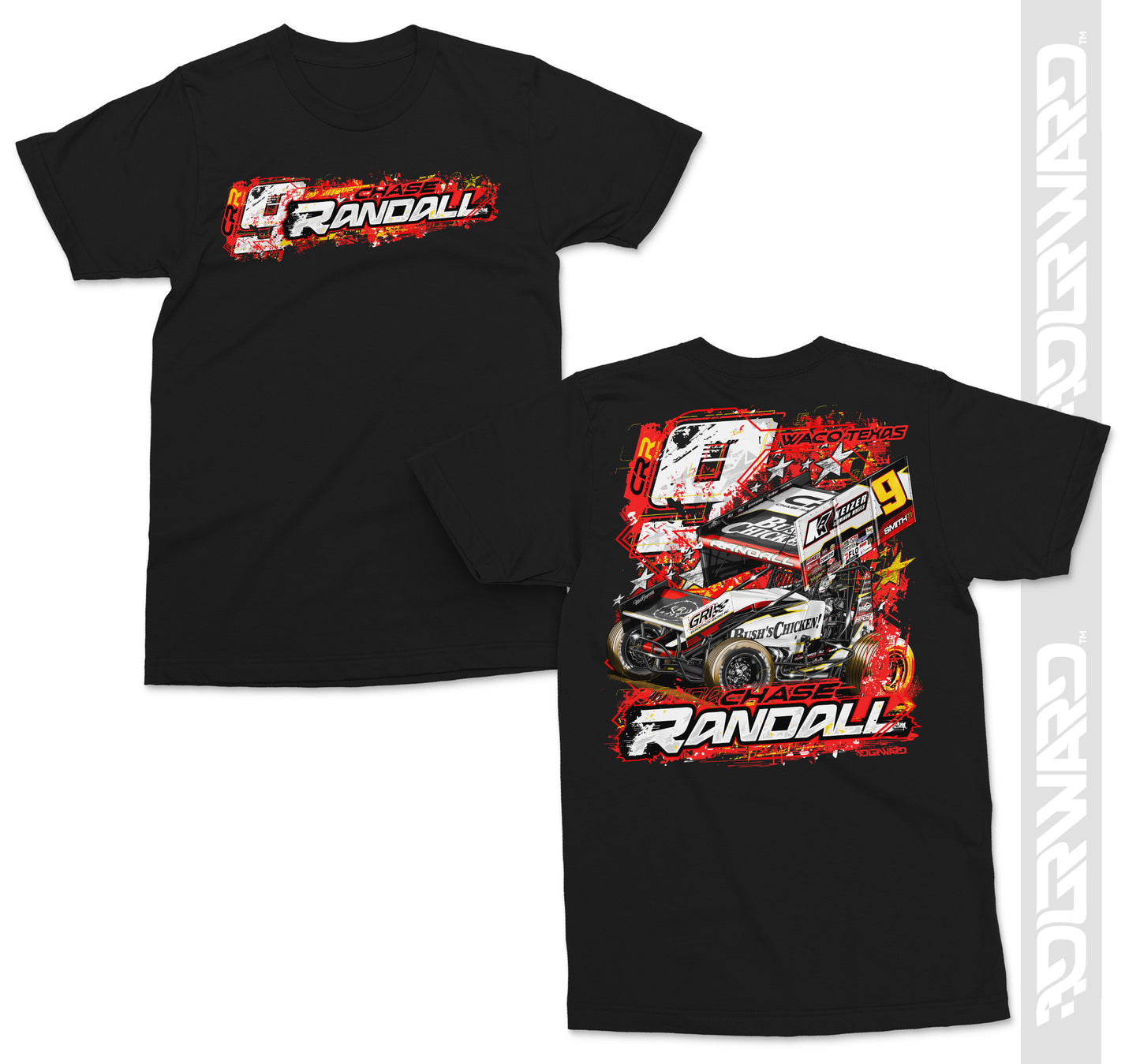 Back in Red T-Shirt - Black
