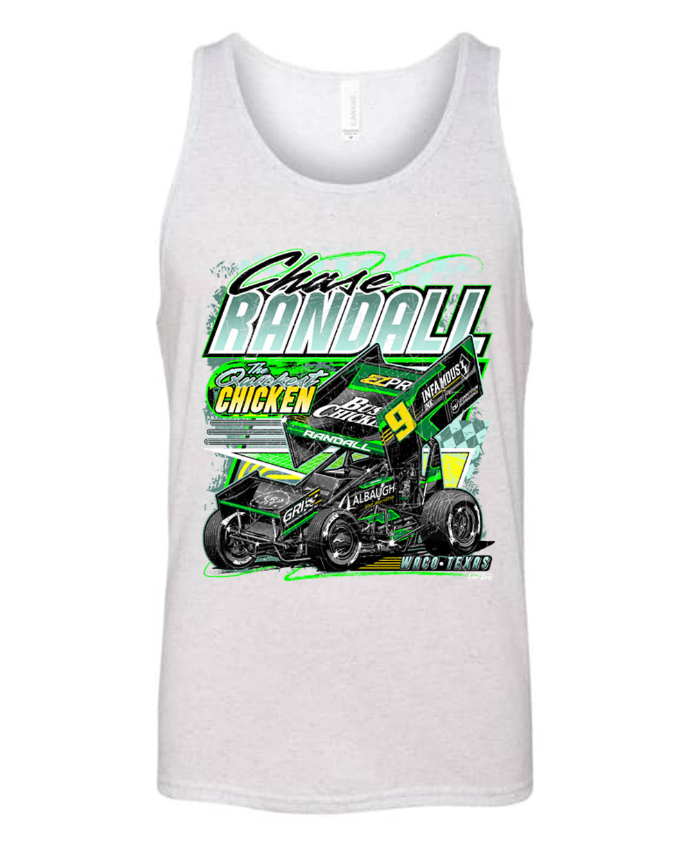 RETRO TANK TOP WHITE FLECK