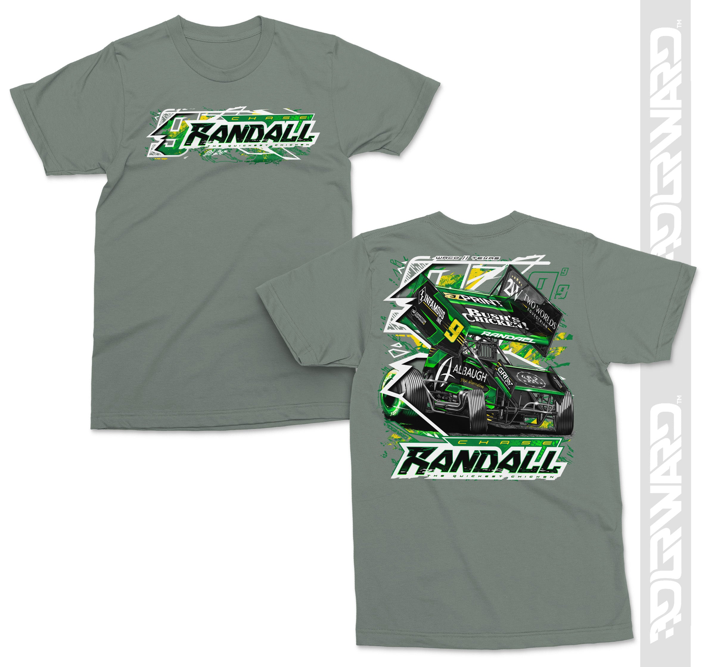 2025 T-Shirt - Military Green – Chase Randall Racing