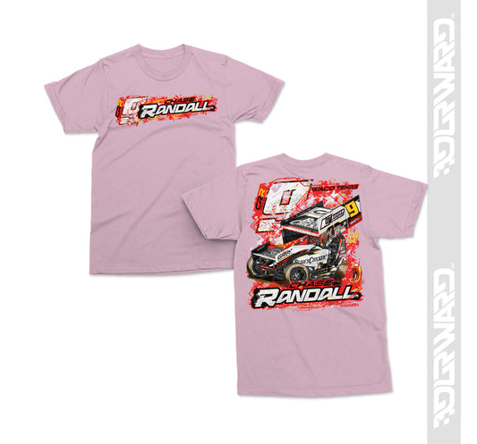 Youth Back in Red T-Shirt - Light Pink