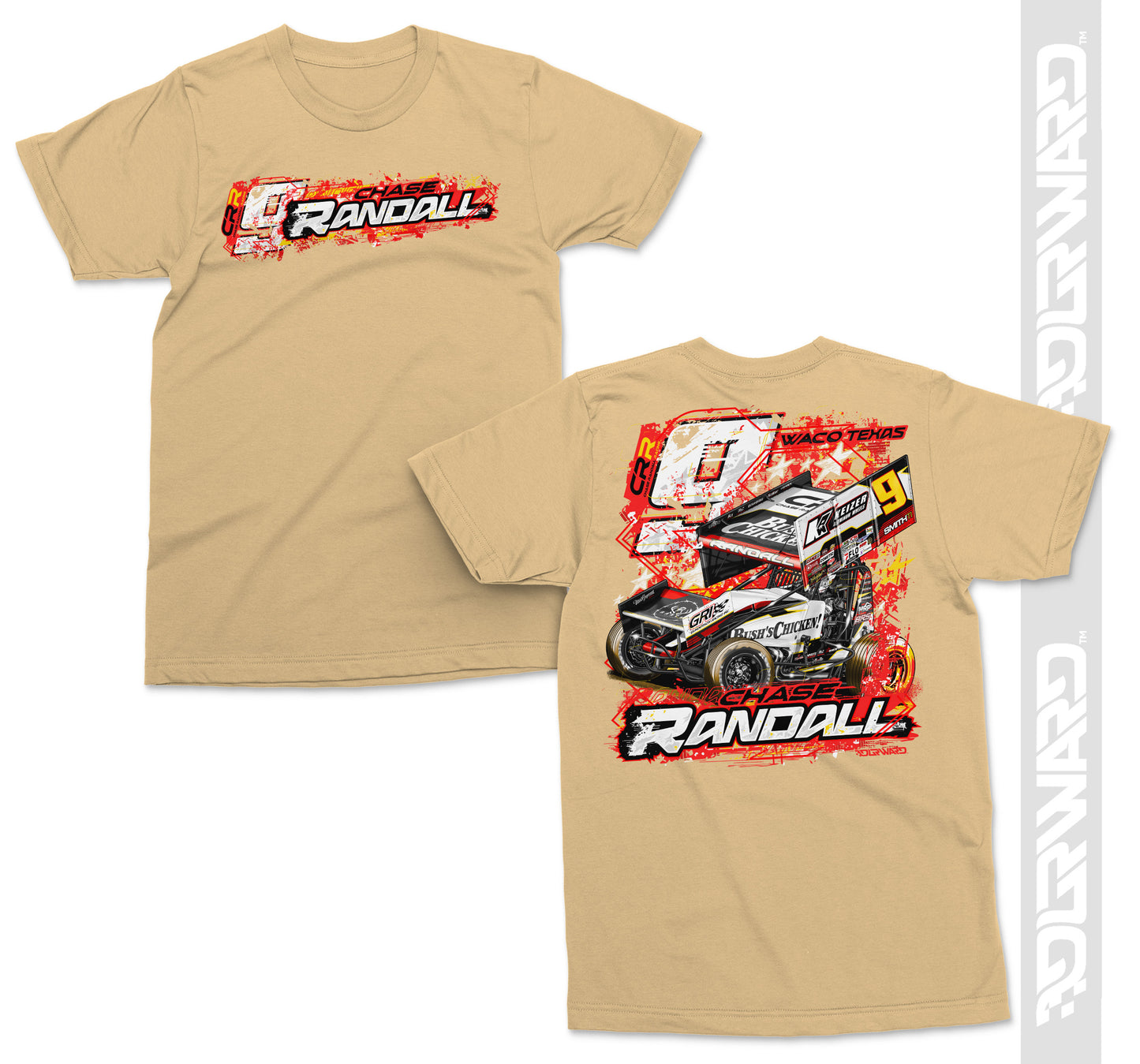 Back in Red T-Shirt - Yellow Haze