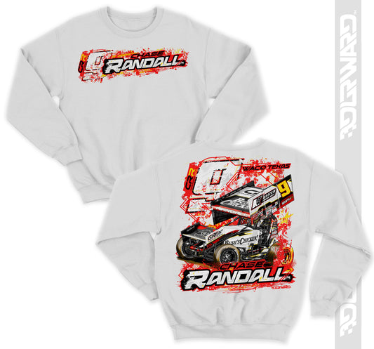 Back in Red Crewneck - White