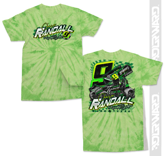 Neon Nine Tie Dye T-Shirt - Spider Lime